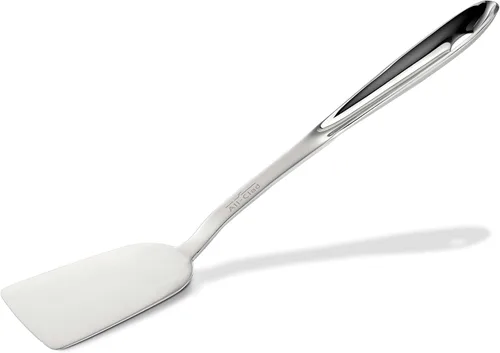 Vista 11 de All-Clad Juego de utensilios de cocina especializados de acero inoxidable, herramientas de cocina para voltear, plateado (paquete de 4)