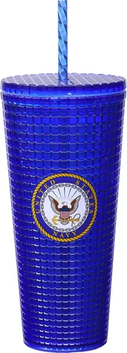 Vista 6 de Spoontiques Vaso de diamante festivo, 20 onzas - Vaso texturizado con pajita, aislamiento de doble pared, sin BPA - Una historia de Navidad
