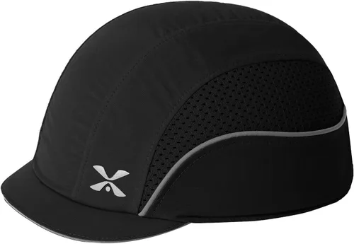 Vista 8 de Gorra de Seguridad Ligera con Protección contra Golpes - Sombrero Protector Transpirable Estilo Béisbol con Rayas Reflectantes