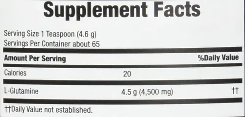 Vista 3 de Body Fortress Glutamina 100 % pura en polvo, 10.6 oz