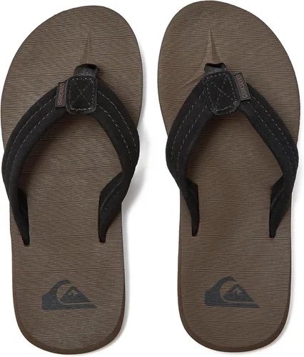 Vista 4 de Quiksilver Carver - Sandalias de gamuza para niños, niños pequeños o grandes Marrón