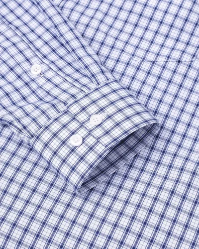 Vista 5 de Alimens & Gentle - Camisas a cuadros con botones para hombre, camisas de vestir de manga larga, de algodón, corte estándar