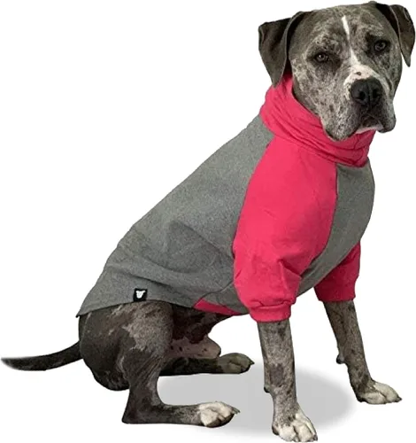 Vista 9 de Tooth & Honey Suéter para perros grandes, ropa cálida de mezcla de algodón para razas grandes, sudadera suave para perros con cuello alto