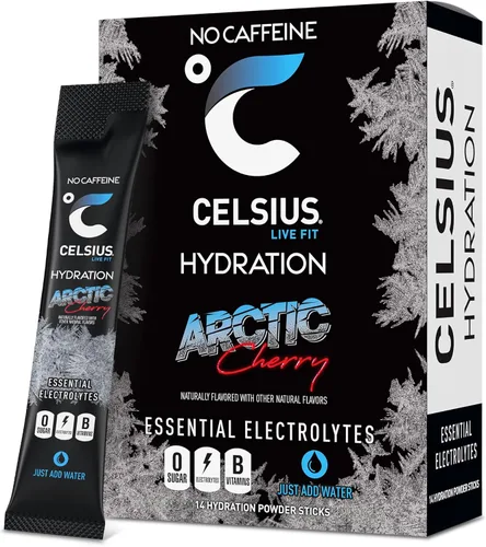 Vista 6 de Celsius Hydration™ Strawberry Watermelon, Mezcla de Bebida Hidratante con Electrolitos Sin Azúcar (Paquete de 14)