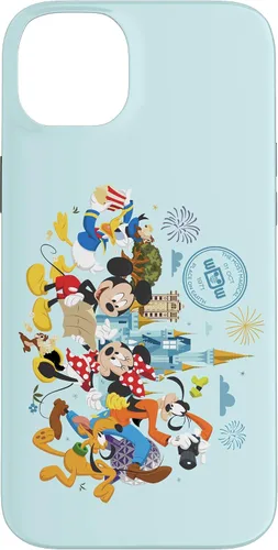 Vista 15 de Walt Disney World 50th Anniversary Mickey and Friends - Carcasa para iPhone 17, color azul