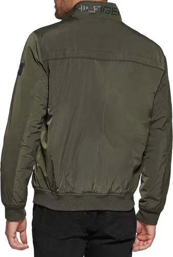 Vista 4 de Tommy Hilfiger Chaqueta bomber de memoria sintética de rendimiento para hombre
