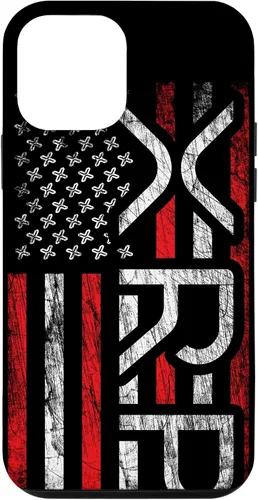 Vista 16 de iPhone 16 XRP Crypto - XRP criptomoneda - Bandera americana - Funda XRP