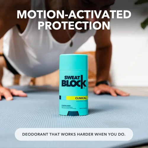 Vista 7 de SweatBlock Desodorante Antitranspirante para Mujeres y Hombres 48 Horas de Alta Protección contra el Sudor y el Olor Sin Irritación