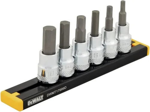 Vista 9 de DEWALT CONJUNTO DE ENCHUFE HEXAL SAE, 6PC (DWMT17000)