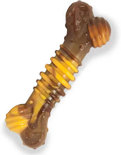 Vista 14 de Nylabone Power Chew Dental Groove - Juguete masticable para perro, sabor Marrón