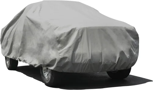 Vista 7 de Budge - Funda ligera para automóviles sedán de hasta 3.98 m, B-1 (polipropileno, gris)
