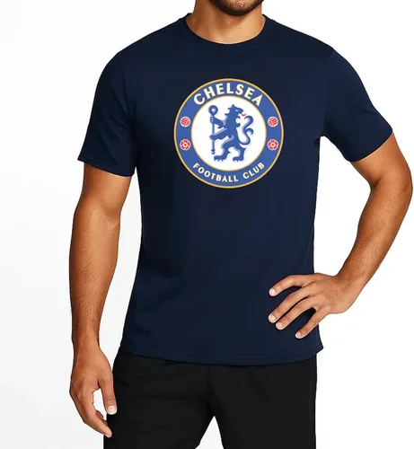 Vista 10 de Icon Sports Camiseta de algodón con licencia oficial del Chelsea FC, unisex para adultos