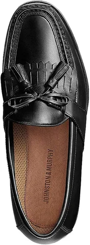 Vista 4 de Johnston & Murphy Mocasines con borlas de Aragón para hombre Negro