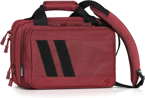 Vista 16 de Savior Equipment Specialist Series Tactical Double Scoped Handgun Firearm Case Pistol Bag For Outdoor Hunting Shooting Range, Lockable Compartment