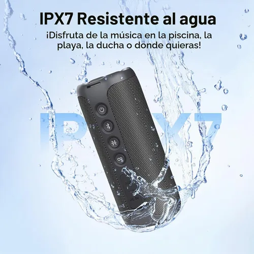 Vista 5 de Tribit StormBox 2 - Altavoz Bluetooth, 34 W, sonido de 360°, tiempo