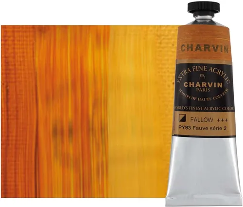 Vista 147 de Charvin Pintura acrílica profesional extrafina – verde absenta, tubo de 2.1 fl oz, pigmentos de triple fresado, resistente a la luz, pinturas