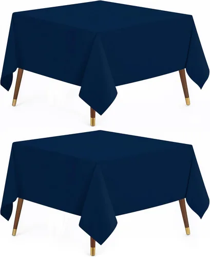 Vista 39 de Utopia Kitchen Mantel rectangular, 1 paquete, mantel lavable a máquina, mantel de poliéster para comedor, fiestas de bufé, pícnics, eventos, bodas