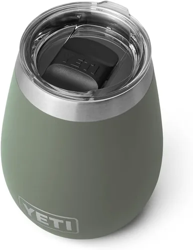 Vista 14 de YETI Rambler - Vaso de vino de 10 onzas, aislado al vacío, de acero inoxidable con tapa MagSlider, color azul marino