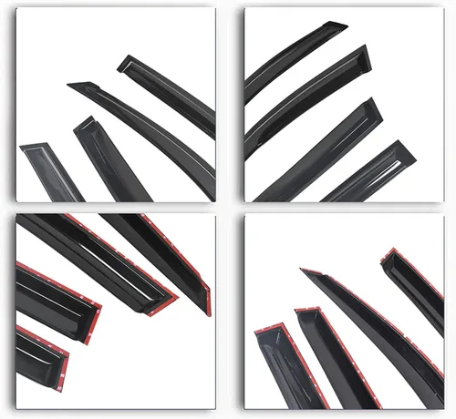 Vista 6 de munirater Deflector Protector de Lluvia de Rejilla de Ventana Lateral de Reemplazo para Toyota Rav4 2006-2012