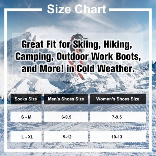 Vista 5 de Busy Socks Winter Warm Thermal Socks for Men Women Extra Thick Insulated Heated Crew Boot Socks for Extreme Cold Weather