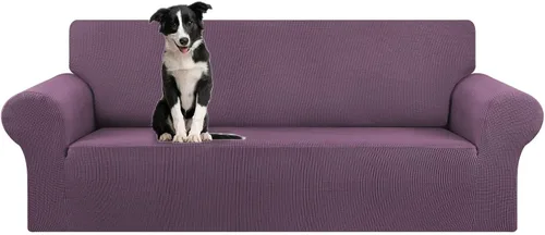 Vista 74 de KEKUOU Funda elástica para sofá biplaza, funda de sofá para sofá de 2 cojines (55-78 pulgadas), protector de muebles con parte inferior elástica