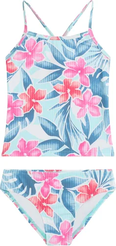 Vista 29 de Kanu Surf Niñas Melanie Beach Sport - Traje de baño tipo tankini de 2 piezas con UPF 50+ Alania Floral Aqua