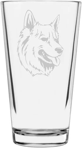 Vista 105 de Podenco Canario - Vaso de pinta de 16 onzas con temática de perro personalizado