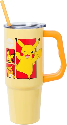 Vista 16 de Silver Buffalo Pokemon Cafe Art Mimikyu Stainless Steel Tumbler, 30oz