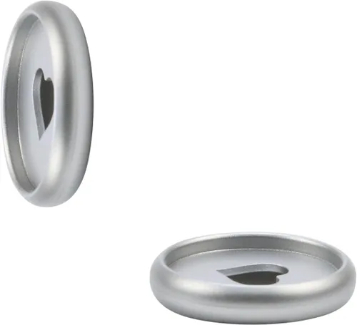 Vista 4 de HEVSTIL 11 piezas de discos expandibles de plástico en forma de corazón, discos de plástico para encuadernación de hojas sueltas, suministros