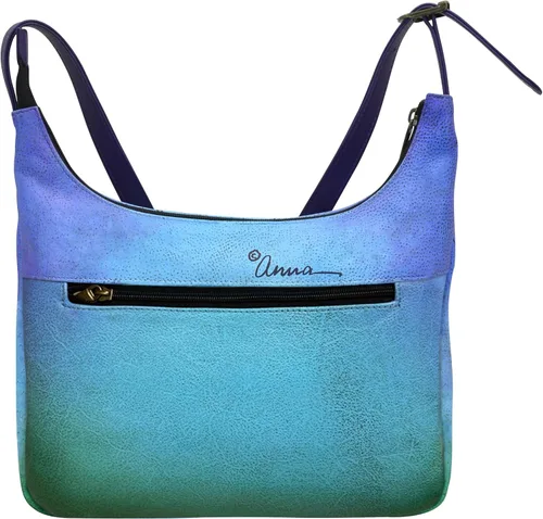 Vista 2 de Anna by Anuschka Bolso comprador mediano, pavo real medianoche, Pavo real medianoche