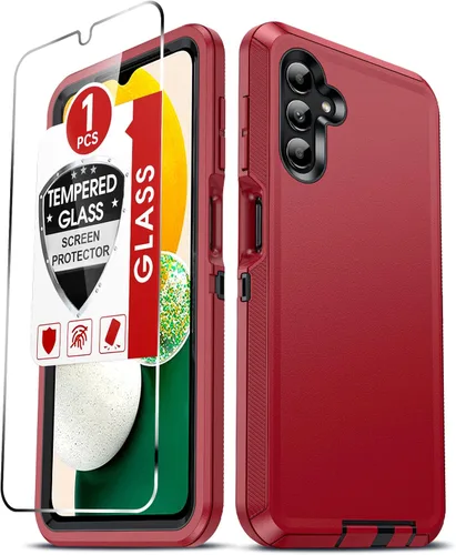 Vista 34 de LeYi Funda compatible con Samsumg Galaxy A05 4G: Galaxy A05 4G con resistente a los golpes, 3 en 1 de cuerpo completo, protección resistente