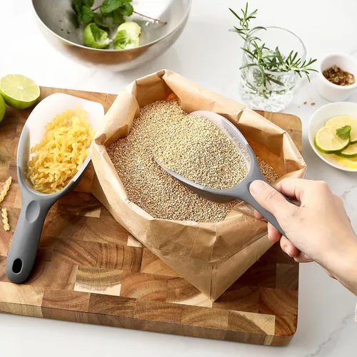 Vista 70 de Spring Chef - Cuchara magnética para congelador, sin BPA, color negro Flexi-Plastic Popcorn Scoop with Soft Grip Handle - Dishwasher Safe Ice