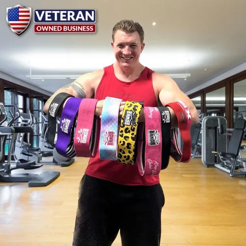 Vista 5 de THE X BANDS Bandas de resistencia para glúteos, entrenamiento pesado para piernas, desafío de quemaduras de yoga, lazo de construcción de glúteos