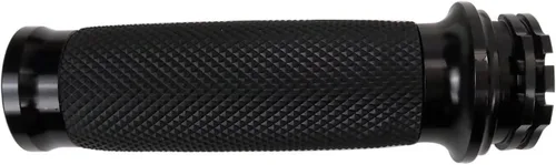 Vista 2 de 1 par de empuñaduras negras para manillar de motocicleta de 1 pulgada para Harley-Davidson Night Train EFI FXSTBI 2001-2006