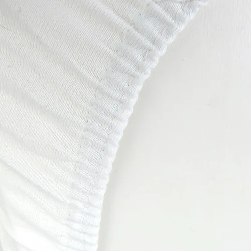 Vista 3 de HonestBaby Paquete de 2 sábanas de cuna de algodón orgánico, color blanco, talla única 2 Pack - blanco