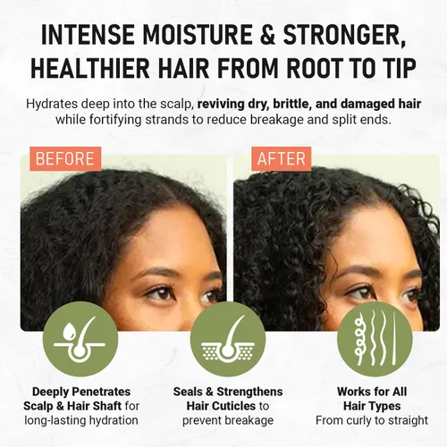 Vista 4 de Aceite de batana crudo para el crecimiento del cabello, 100 % puro, orgánico de 2 onzas, aceite de batana de Honduras para cabello grueso, fuerte