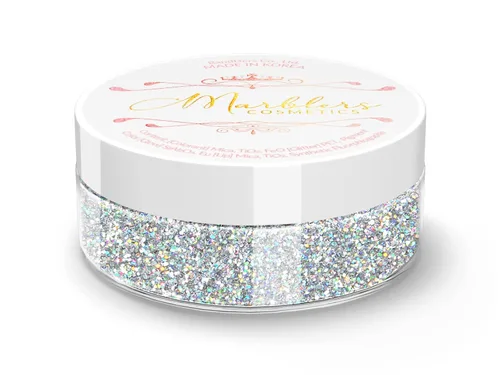 Vista 95 de MARBLERS Polvo de mica natural grueso [perla azul acero] 0.11 onzas (0.11 oz) altamente pigmentado no tóxico, vegano, libre de crueldad animal