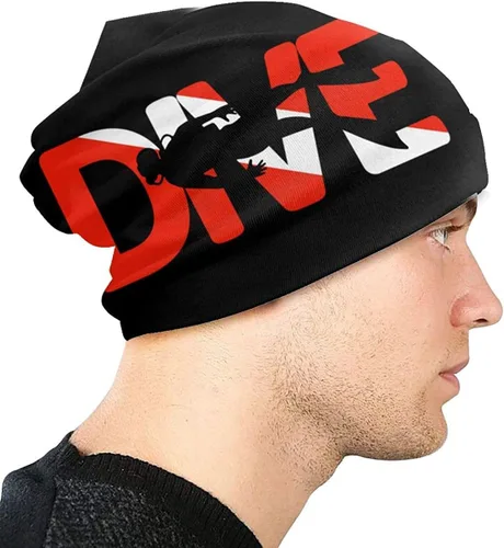 Vista 4 de Fuevdvrri Scuba Dive - Gorro de invierno para hombre, diseño de calavera, suave