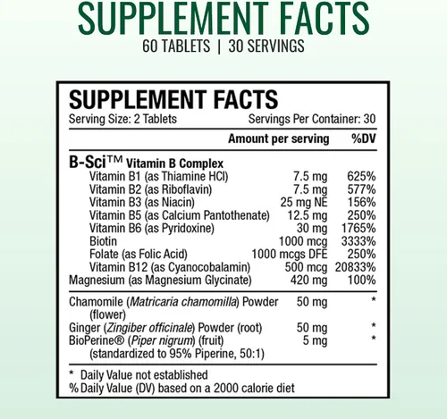 Vista 9 de Approved Science Cramprin - Magnesio de alta absorción, complejo de vitamina B, BioPerine - Calambres musculares - 1 mes de suministro - 60 cápsulas