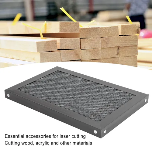 Vista 2 de Cama láser de panal de abeja, tablero de mesa de trabajo de panal de corte láser de 11.811 x 7.874 x 0.866 in, plataforma de panel de corte de panal