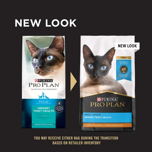 Vista 2 de Purina Pro Plan Comida para gatos para el tracto urinario, fórmula de pollo y arroz - Bolsa de 3.5 libras