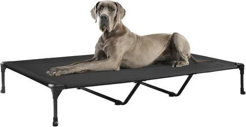 Vista 36 de Veehoo Cama elevada para perros medianos, para exteriores, cama elevada y refrescante para perros, cama para mascotas con malla transpirable, patas