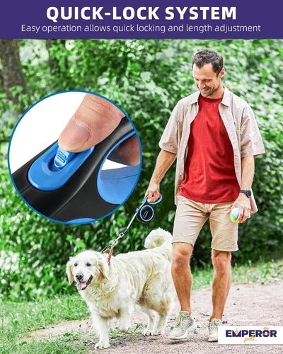 Vista 4 de Accesorio adicional para correa retráctil para perro, correa de mano y muñeca, para mayor comodidad, agarre suelto para tus manos y un mejor