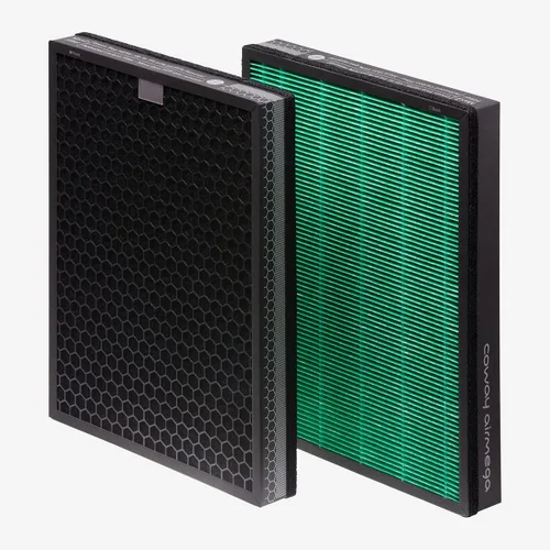 Vista 5 de Coway Airmega - Purificador de aire inteligente de 400 pulgadas de grafito/plata con cobertura de 1,560 pies cuadrados y AIRMEGA Max 2 filtros