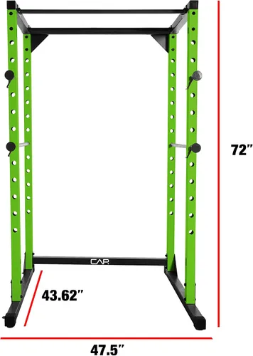 Vista 2 de Cap Barbell Serie de color de rack de potencia de jaula completa Opciones de 6' o 7
