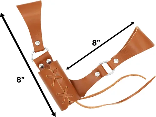 Vista 4 de Cinturón medieval con vaina para espada aventurero con soporte de cuero para espada universal, espada larga, cutlass