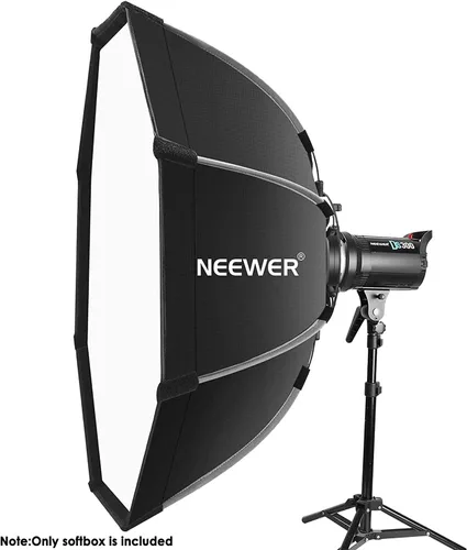 Vista 3 de NEEWER Caja de luz octogonal de liberación rápida, con montaje Bowens, bolsa de transporte compatible con Neewer CB60 CB100 CB150 Vision 4