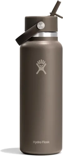 Vista 80 de Hydro Flask Botella de agua – Acero inoxidable aislado – Tapa flexible con popote de boca ancha, antiderrames, a prueba de fugas y recargable