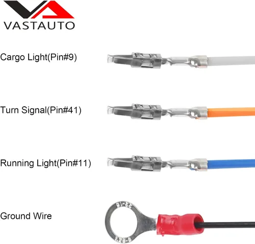 Vista 3 de VASTAUTO Arnés de cableado de espejos de remolque para Chevy Silverado 1500 2500HD GMC Sierra 2014-2018 luces de carga para camiones luces