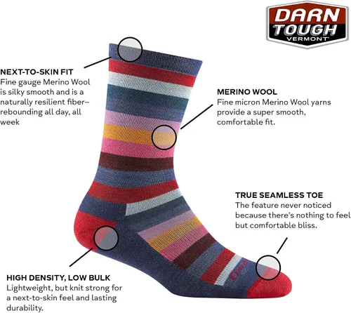 Vista 2 de Darn Tough - Calcetines de lana de merino para mujer